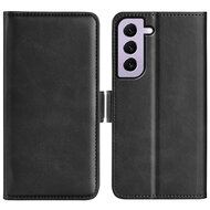 Samsung Galaxy S23 Hoesje - MobyDefend Luxe Wallet Book Case (Sluiting Zijkant) - Zwart