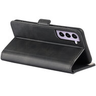Samsung Galaxy S23 Hoesje - MobyDefend Luxe Wallet Book Case (Sluiting Zijkant) - Zwart