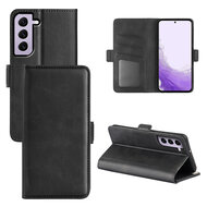 Samsung Galaxy S23 Hoesje - MobyDefend Luxe Wallet Book Case (Sluiting Zijkant) - Zwart