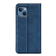 iPhone 14 Hoesje - Luxe Wallet Bookcase (Magnetische Sluiting) - Blauw