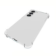 Samsung Galaxy S23 Hoesje - MobyDefend Transparante Shockproof TPU Backcover - Verstevigde Hoeken - Volledig Doorzichtig