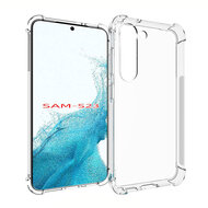 Samsung Galaxy S23 Hoesje - MobyDefend Transparante Shockproof TPU Backcover - Verstevigde Hoeken - Volledig Doorzichtig