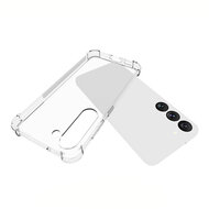 Samsung Galaxy S23 Hoesje - MobyDefend Transparante Shockproof TPU Backcover - Verstevigde Hoeken - Volledig Doorzichtig