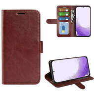 Samsung Galaxy S23 Hoesje - MobyDefend Wallet Book Case (Sluiting Achterkant) - Bruin