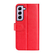 Samsung Galaxy S23 Hoesje - MobyDefend Wallet Book Case (Sluiting Achterkant) - Rood