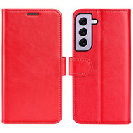Samsung Galaxy S23 Hoesje - MobyDefend Wallet Book Case (Sluiting Achterkant) - Rood