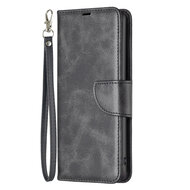 Samsung Galaxy S23 Hoesje - MobyDefend Wallet Book Case Met Koord - Zwart