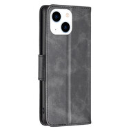 iPhone 14 Hoesje - MobyDefend Wallet Book Case Met Koord - Zwart