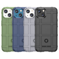 iPhone 14 Hoesje - Mobydefend Rugged Shield TPU Backcover - Groen