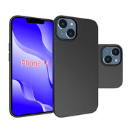 iPhone 14 Hoesje - MobyDefend TPU Backcover - Mat Zwart