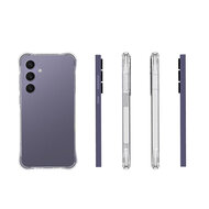 Samsung Galaxy S24 FE Hoesje - MobyDefend Transparante Shockproof TPU Backcover - Verstevigde Hoeken - Volledig Doorzichtig