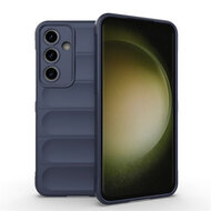 Samsung Galaxy S24 FE Hoesje - MobyDefend TPU Gripcase - Blauw