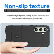 Samsung Galaxy S24 FE Hoesje - Mobydefend Rugged Shield TPU Backcover - Zwart