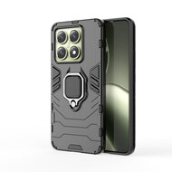 Xiaomi 14T Hoesje - MobyDefend Dubbelgelaagde Pantsercase Met Standaard - Zwart