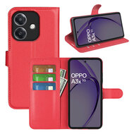 Oppo A60 5G / A40 / A40m Hoesje - MobyDefend Kunstleren Wallet Book Case (Sluiting Voorkant) - Rood