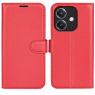 Oppo A60 5G / A40 / A40m Hoesje - MobyDefend Kunstleren Wallet Book Case (Sluiting Voorkant) - Rood