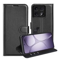 Xiaomi 14T Pro Hoesje - MobyDefend Kunstleren Wallet Book Case (Sluiting Voorkant) - Zwart