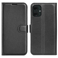 Motorola Moto G55 Hoesje - MobyDefend Kunstleren Wallet Book Case (Sluiting Voorkant) - Zwart