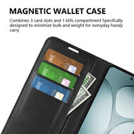 Xiaomi 14T Hoesje - MobyDefend Kunstleren Wallet Book Case (Sluiting Voorkant) - Bruin