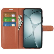 Xiaomi 14T Hoesje - MobyDefend Kunstleren Wallet Book Case (Sluiting Voorkant) - Bruin