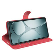 Xiaomi 14T Hoesje - MobyDefend Kunstleren Wallet Book Case (Sluiting Voorkant) - Rood