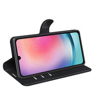 Samsung Galaxy A16 Hoesje - MobyDefend Kunstleren Wallet Book Case (Sluiting Voorkant) - Zwart