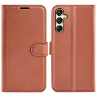 Samsung Galaxy A16 Hoesje - MobyDefend Kunstleren Wallet Book Case (Sluiting Voorkant) - Bruin