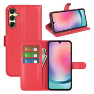 Samsung Galaxy A16 Hoesje - MobyDefend Kunstleren Wallet Book Case (Sluiting Voorkant) - Rood