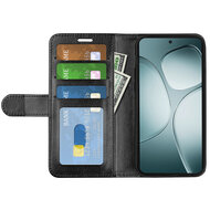 Xiaomi 14T Hoesje - MobyDefend Wallet Book Case (Sluiting Achterkant) - Zwart