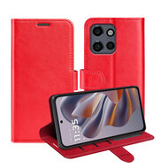 Motorola Edge 50 Neo Hoesje - MobyDefend Wallet Book Case (Sluiting Achterkant) - Rood