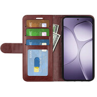 Xiaomi 14T Pro Hoesje - MobyDefend Wallet Book Case (Sluiting Achterkant) - Bruin