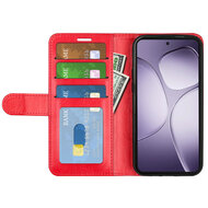 Xiaomi 14T Pro Hoesje - MobyDefend Wallet Book Case (Sluiting Achterkant) - Rood