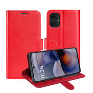 Motorola Moto G55 Hoesje - MobyDefend Wallet Book Case (Sluiting Achterkant) - Rood