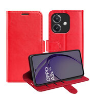 Oppo A60 5G / A40 / A40m Hoesje - MobyDefend Wallet Book Case (Sluiting Achterkant) - Rood