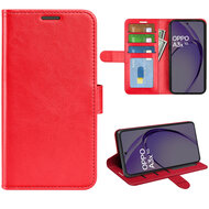 Oppo A60 5G / A40 / A40m Hoesje - MobyDefend Wallet Book Case (Sluiting Achterkant) - Rood