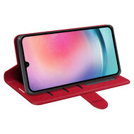 Samsung Galaxy A16 Hoesje - MobyDefend Wallet Book Case (Sluiting Achterkant) - Rood