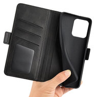 Motorola Edge 50 Neo Hoesje - MobyDefend Luxe Wallet Book Case (Sluiting Zijkant) - Zwart