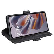 Motorola Edge 50 Neo Hoesje - MobyDefend Luxe Wallet Book Case (Sluiting Zijkant) - Zwart