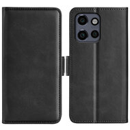 Motorola Edge 50 Neo Hoesje - MobyDefend Luxe Wallet Book Case (Sluiting Zijkant) - Zwart