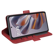 Motorola Edge 50 Neo Hoesje - MobyDefend Luxe Wallet Book Case (Sluiting Zijkant) - Rood