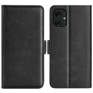 Motorola Moto G55 Hoesje - MobyDefend Luxe Wallet Book Case (Sluiting Zijkant) - Zwart