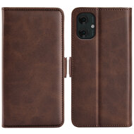 Motorola Moto G55 Hoesje - MobyDefend Luxe Wallet Book Case (Sluiting Zijkant) - Bruin