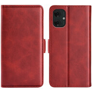 Motorola Moto G55 Hoesje - MobyDefend Luxe Wallet Book Case (Sluiting Zijkant) - Rood