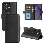 Oppo A60 5G / A40 / A40m Hoesje - MobyDefend Luxe Wallet Book Case (Sluiting Zijkant) - Zwart