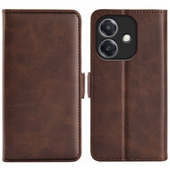 Oppo A60 5G / A40 / A40m Hoesje - MobyDefend Luxe Wallet Book Case (Sluiting Zijkant) - Bruin