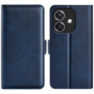 Oppo A60 5G / A40 / A40m Hoesje - MobyDefend Luxe Wallet Book Case (Sluiting Zijkant) - Blauw