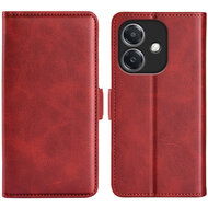 Oppo A60 5G / A40 / A40m Hoesje - MobyDefend Luxe Wallet Book Case (Sluiting Zijkant) - Rood