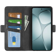 Samsung Galaxy A16 Hoesje - MobyDefend Luxe Wallet Book Case (Sluiting Zijkant) - Zwart