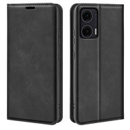 Motorola Moto G35 Hoesje - MobyDefend Luxe Wallet Bookcase (Magnetische Sluiting) - Zwart