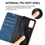Motorola Moto G55 Hoesje - MobyDefend Luxe Wallet Bookcase (Magnetische Sluiting) - Zwart